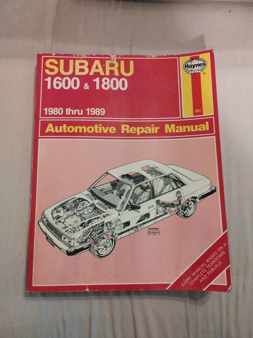 Haynes Repair Manual #681 Subaru 1600 & 1800 1980 - 1989
